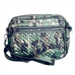 LUG Carousel XL Crossbody Bag - Fatigue green